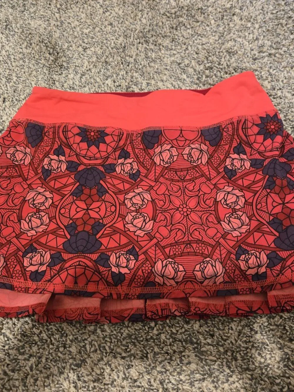 Lululemon Pace Setter Skirt Prisma Multi Guava Lava Boom Juice 2